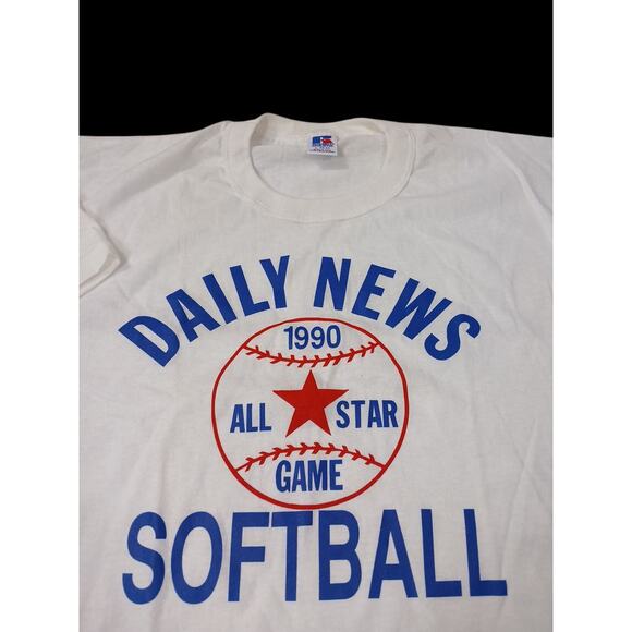 Vintage Russell Athletic All Star game 9s Sofball T Shirt Size Large ￼ - Picture 1 of 6
